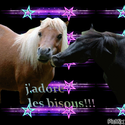 j,adore les bisous - Zdarma animovaný GIF