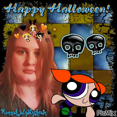 {{Happy Halloween with Bubbles}} - Free animated GIF