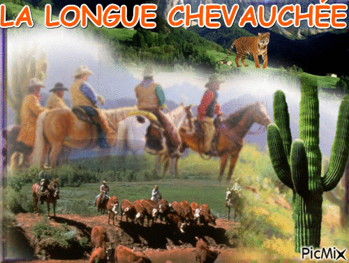 LA LONGUE CHEVAUCHÉE - Бесплатный анимированный гифка
