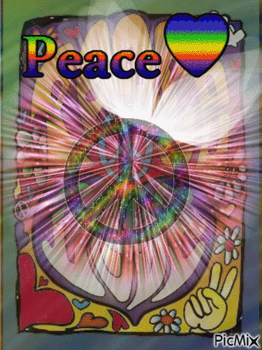 peace - GIF เคลื่อนไหวฟรี