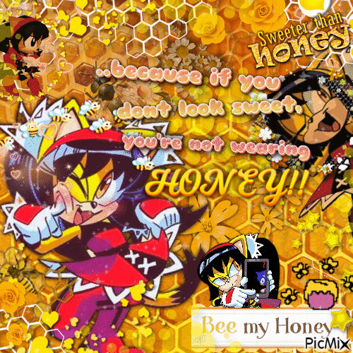 honey the cat sonic the fighters hedgehog archie - Nemokamas animacinis gif