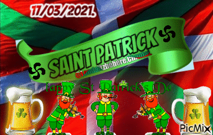 Saint Patrick 2021 17/03/2021 - Bezmaksas animēts GIF