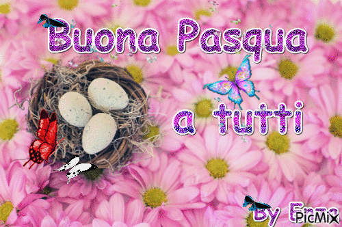 Buona Pasqua - Бесплатный анимированный гифка