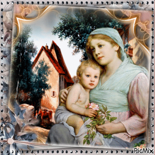 mother with child milla1959 - Free animated GIF
