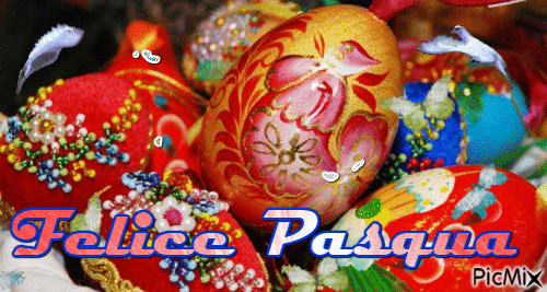 Felice Pasqua - GIF animé gratuit