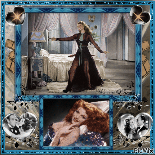 Rita Hayworth & Fred Astaire - Gratis animeret GIF