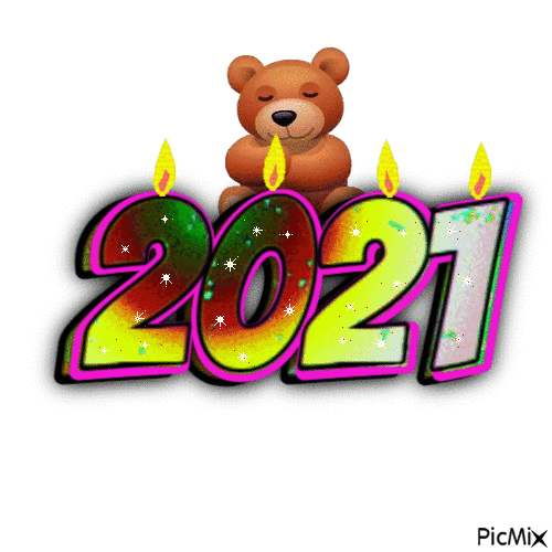 Feliz 2021 - GIF เคลื่อนไหวฟรี