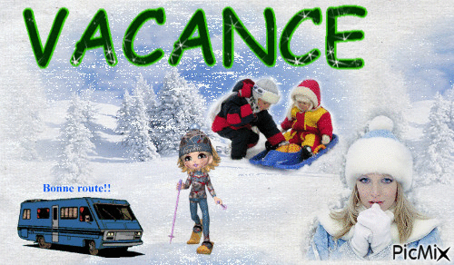 vacance d'hivers - Free animated GIF