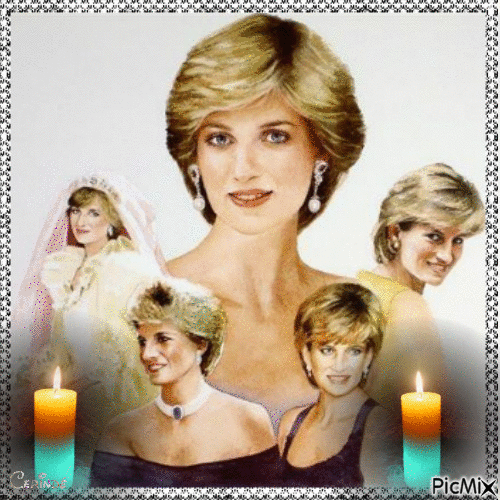 Lady Diana 20 years - Zdarma animovaný GIF