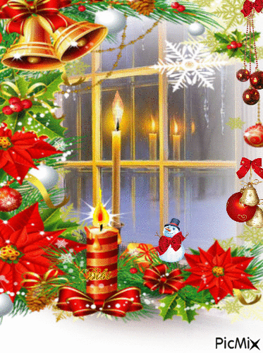 Christmas-Window - Безплатен анимиран GIF
