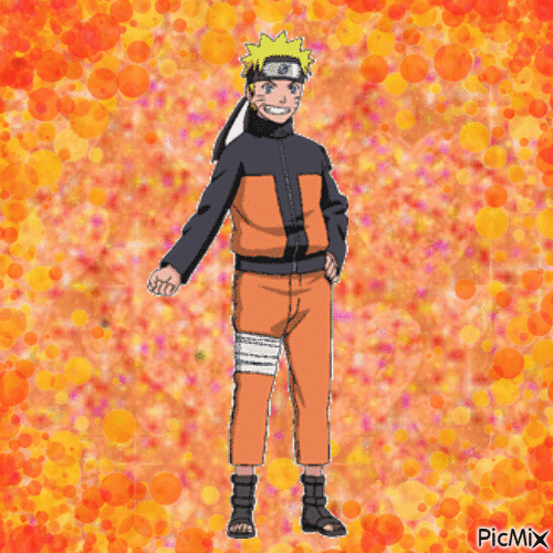 Naruto in orange - Nemokamas animacinis gif