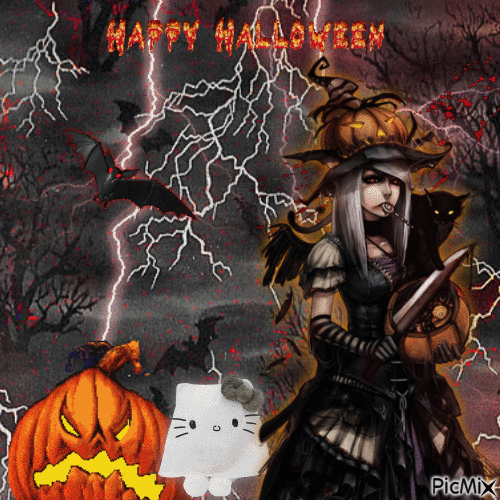 Halloween Spooks - GIF animé gratuit