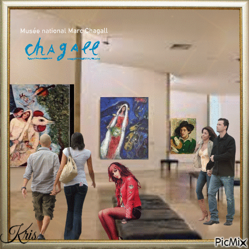 La Noce de Chagall - GIF animé gratuit
