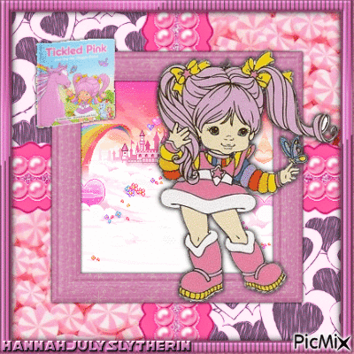 ♥Rainbow Brite Tickled Pink♥ - Free animated GIF