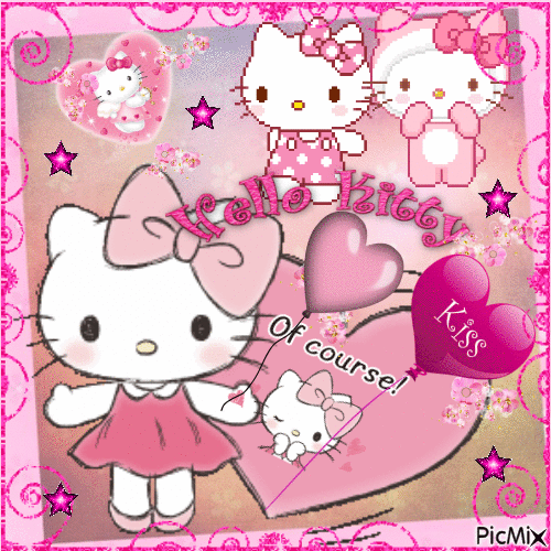 Hello Kitty - GIF animasi gratis