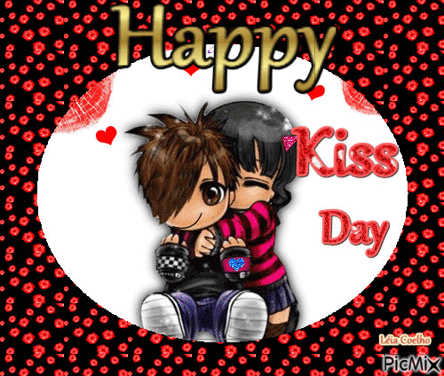 Happy kiss day - Free animated GIF - PicMix