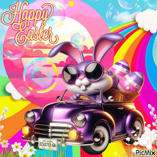 Happy Easter my friend! - Free animated GIF
