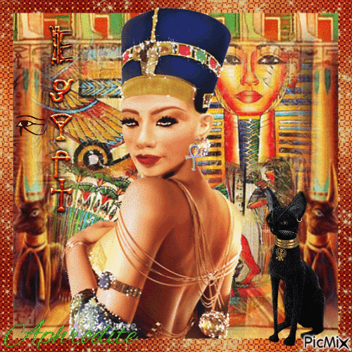 Queen Nefertiti - GIF animado grátis