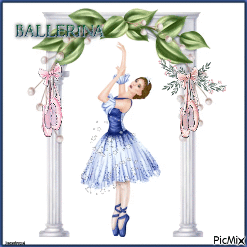 Ballerina Rokoko-Stil - GIF animé gratuit