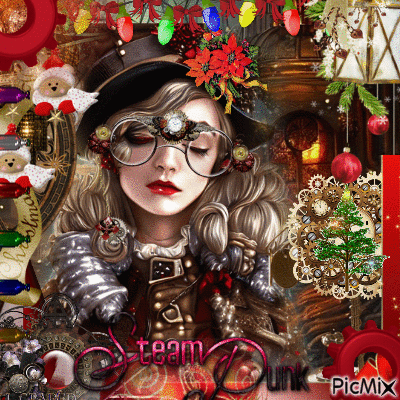 steampunk christmas - Free animated GIF