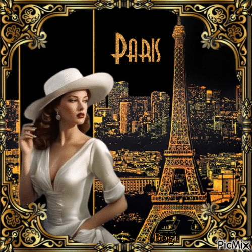 Paris- night view... - GIF animé gratuit