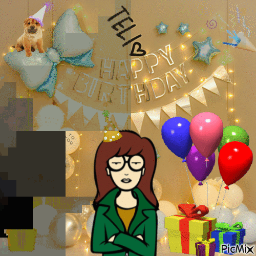 Happy birthday Teli - Безплатен анимиран GIF