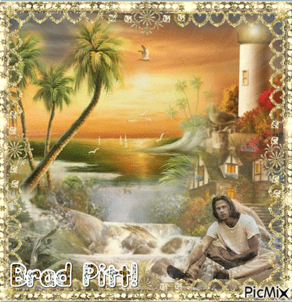 Brad Pitt! - Бесплатный анимированный гифка