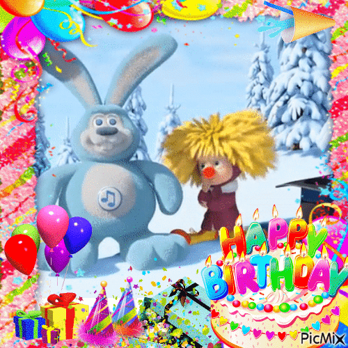 Happy Birthday - Darmowy animowany GIF
