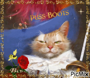 puss in boots - GIF animate gratis