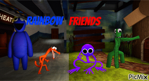 Rainbow friends 🎃 - Darmowy animowany GIF