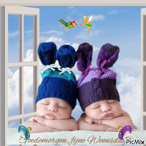baby twins - GIF animasi gratis