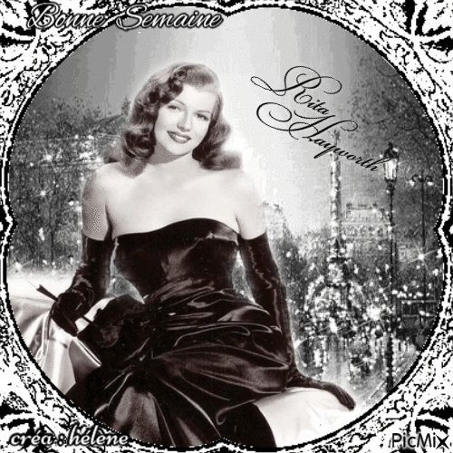 Rita Hayworth en noir et blanc