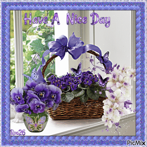 Have A Nice Day~ Violets contest - GIF animé gratuit