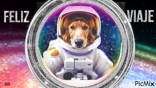 Astronauta - Darmowy animowany GIF