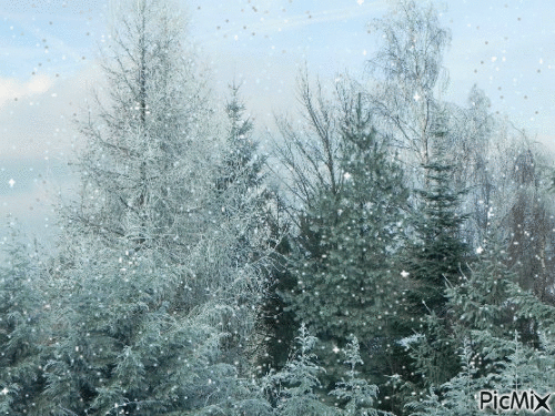 La neige - Ingyenes animált GIF