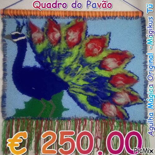 quadro do pavão - Бесплатный анимированный гифка