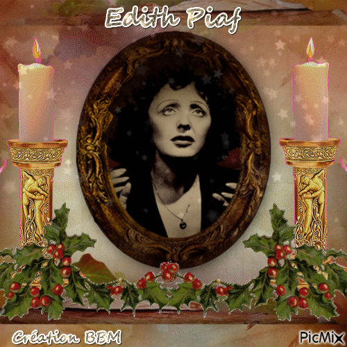 Edith Piaf par BBM - Ingyenes animált GIF