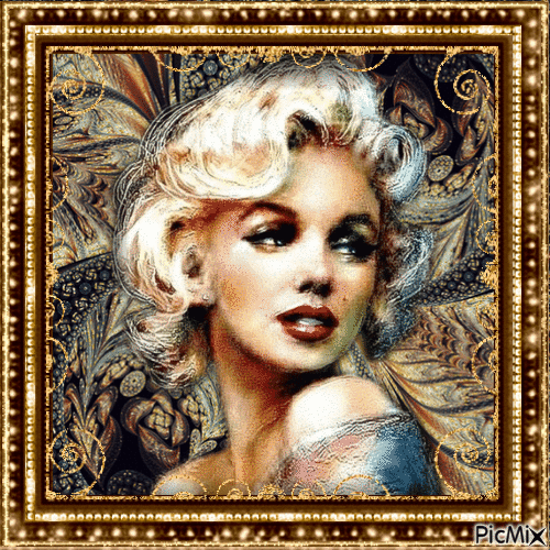 Marilyn Monroe Art - Безплатен анимиран GIF