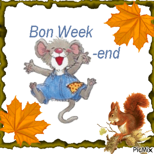 bon Week- end - Animovaný GIF zadarmo