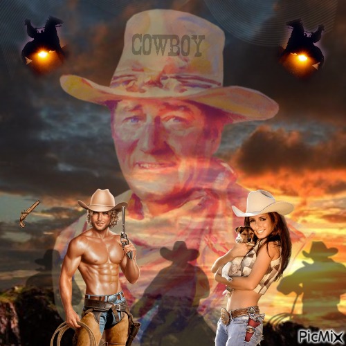 Cowboy in het donker - Free PNG