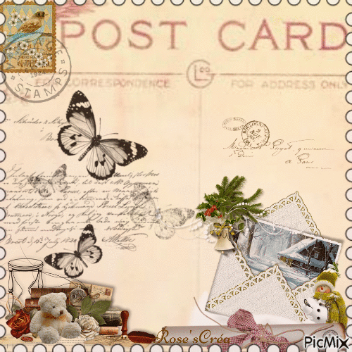 Concours : Carte postale - Gratis animeret GIF