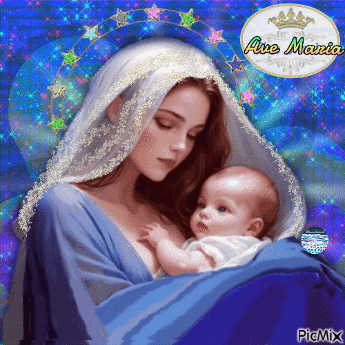 Maria Santissima madre di Gesù - GIF animado grátis