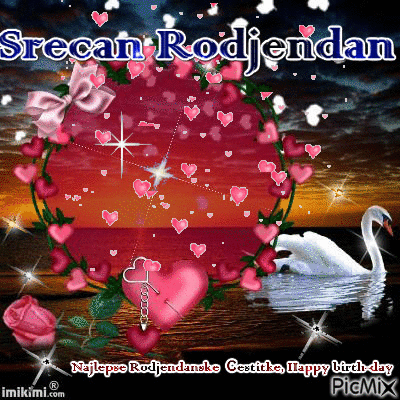 Srecan Rodjendan - Darmowy animowany GIF