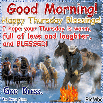 The Horse Mafia - Thursday Blessings - Gratis geanimeerde GIF