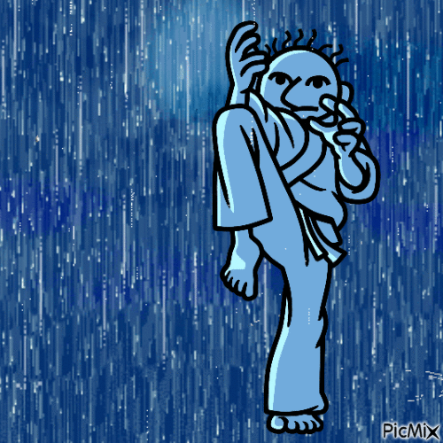 struck by the rain - GIF animasi gratis