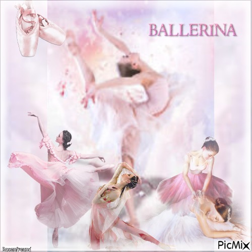 Ballerinas in sanfte Farben - zdarma png