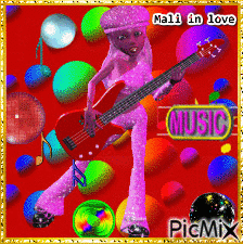 LOVE MUSIC - Darmowy animowany GIF