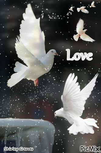 Peace, love, friends - Free animated GIF