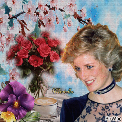 Lady  Diana - Zdarma animovaný GIF