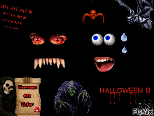 Carte Halloween - GIF animate gratis